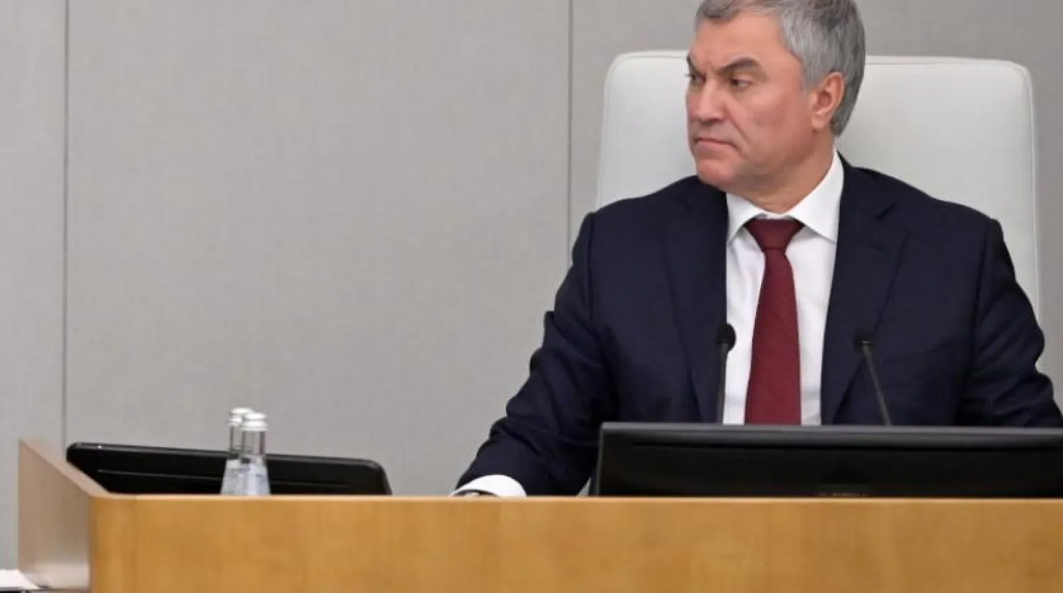 
ویاچسلاو ولودین رئیس مجلس دومای روسیه (آژانس عکس اروپا)