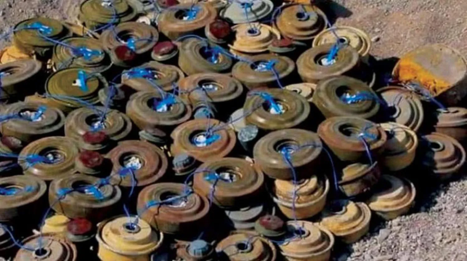 Landmines planted by the Houthis and cleared by MASAM in Yemen (SPA) 