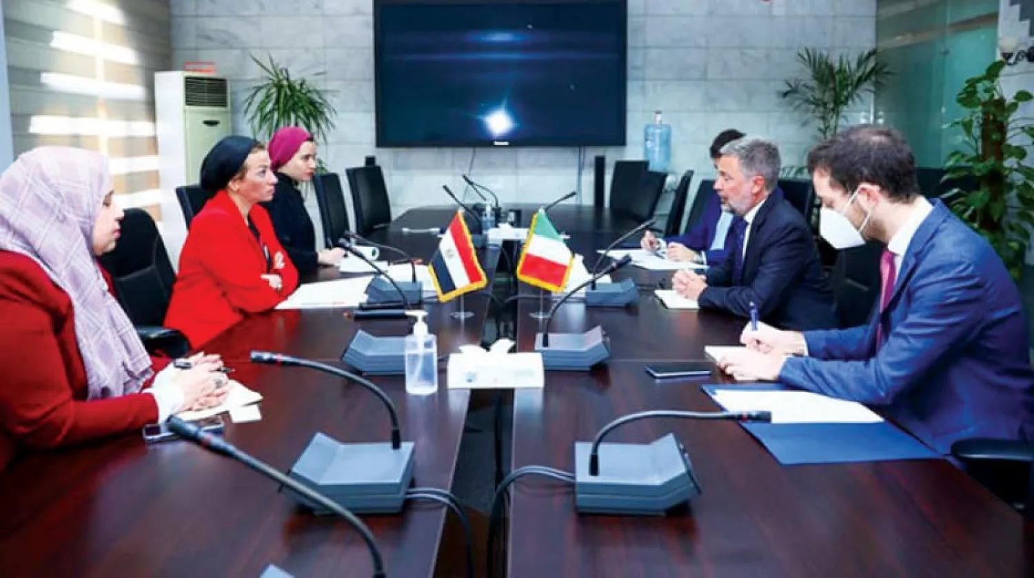 وزيرة البيئة المصرية تبحث مع سفير إيطاليا بالقاهرة التعاون الثنائي (وزارة البيئة المصرية)