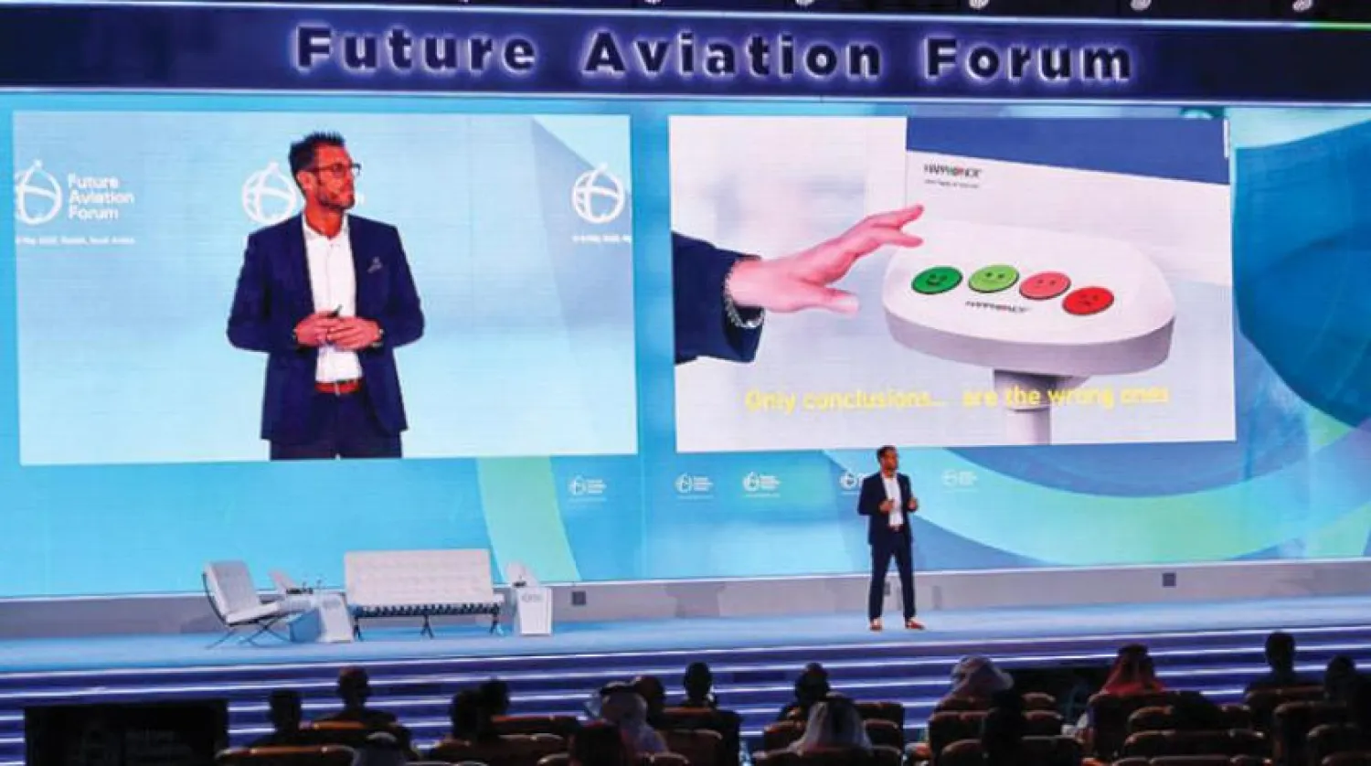 Future of Aviation Forum activities (Asharq Al-Awsat)