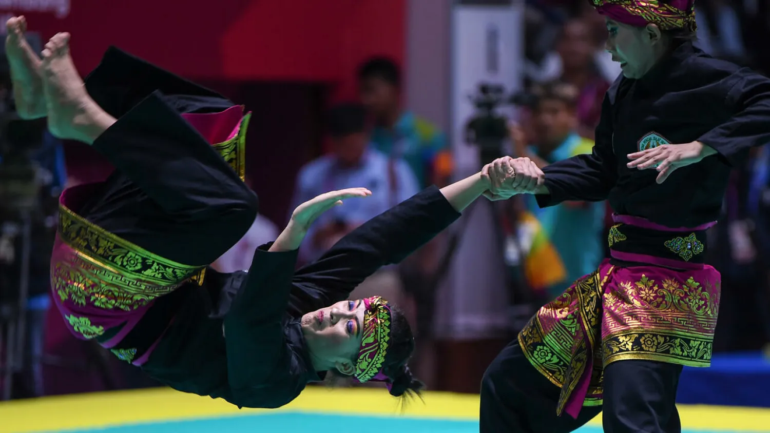 The Indonesian martial art of Pencak Silat is thought to have been inspired by a battle between a tiger and a giant hawk CHAIDEER MAHYUDDIN AFP
