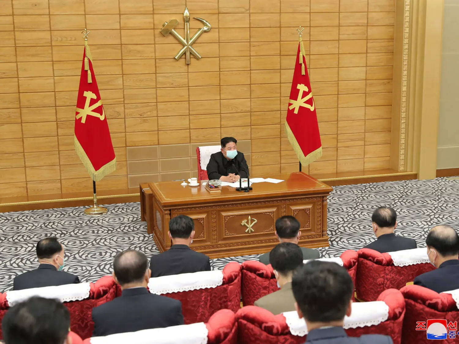 North Korea confirmed that the highly-contagious Omicron variant had been detected in the capital Pyongyang STR KCNA VIA KNS/AFP
