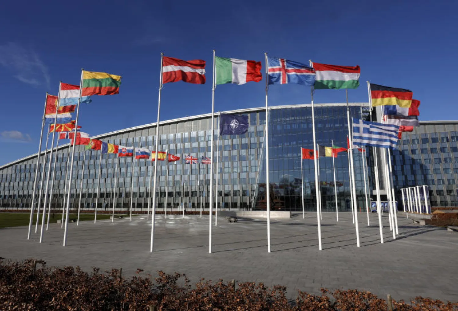 المقر الرئيسي لـ«حلف شمال الأطلسي» في بروكسل (أ.ب)