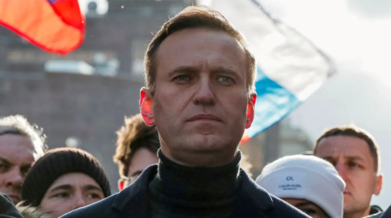 Kremlin critic Alexei Navalny takes part in a rally to mark the 5th anniversary of opposition politician Boris Nemtsov's murder and to protest against proposed amendments to the country's constitution, in Moscow, Russia February 29, 2020. REUTERS/Shamil Zhumatov/File Photo
