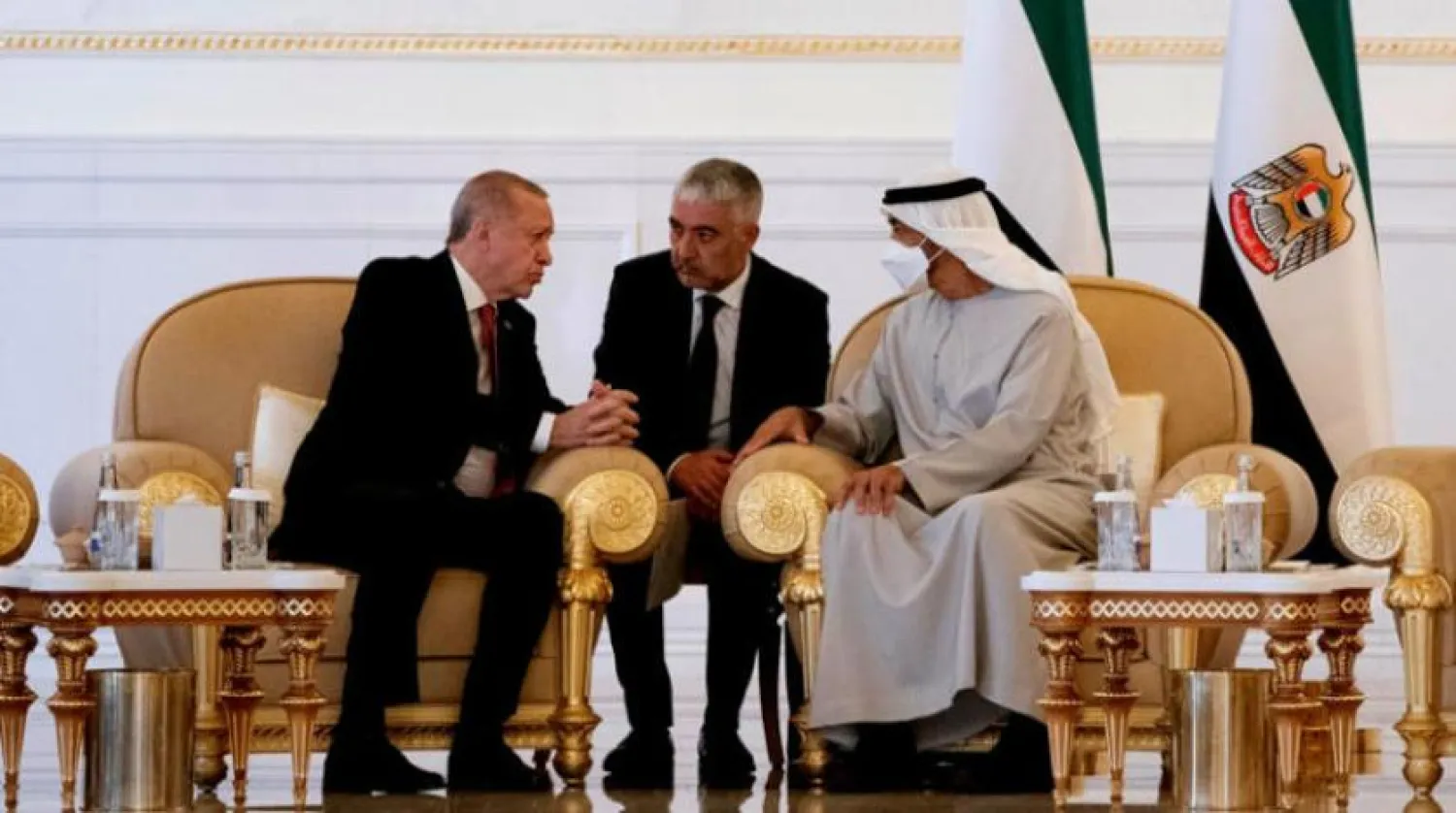 Sheikh Mohamed bin Zayed accepted the condolences of Turkish President Recep Tayyip Erdogan in Abu Dhabi. WAM