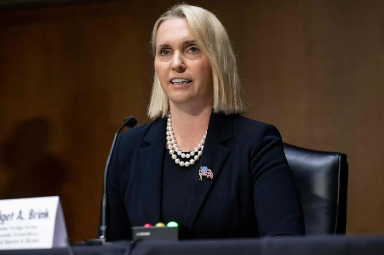 الدبلوماسية المخضرمة بريدجيت برينك (أ.ف.ب)