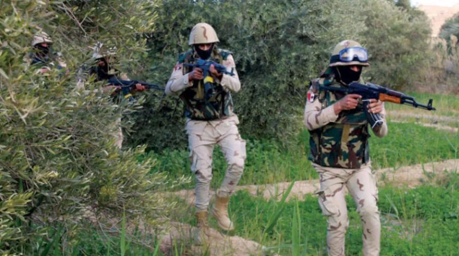 Soldiers during a previous security campaign in North Sinai. (Military spokesman) 