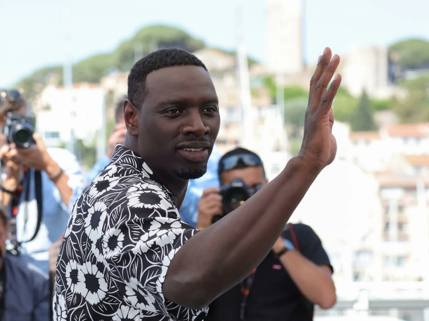 Omar Sy is adding star power to a movie about French colonialism Valery HACHE AFP
