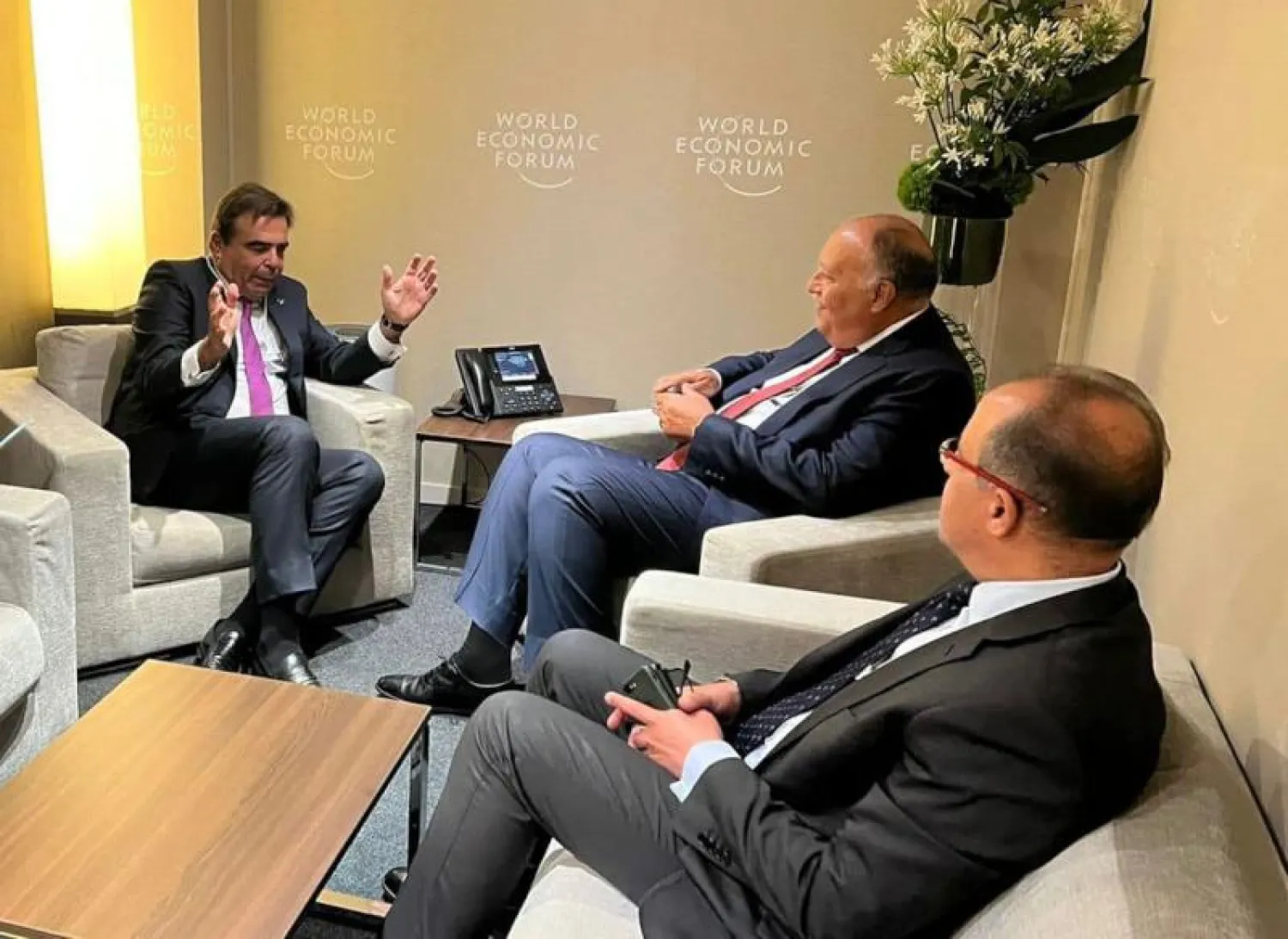 لقاء وزير الخارجية المصري سامح شكري ونائب رئيس المفوضية الأوروبية مارغريتاس شيناس (وزارة الخارجية المصرية)