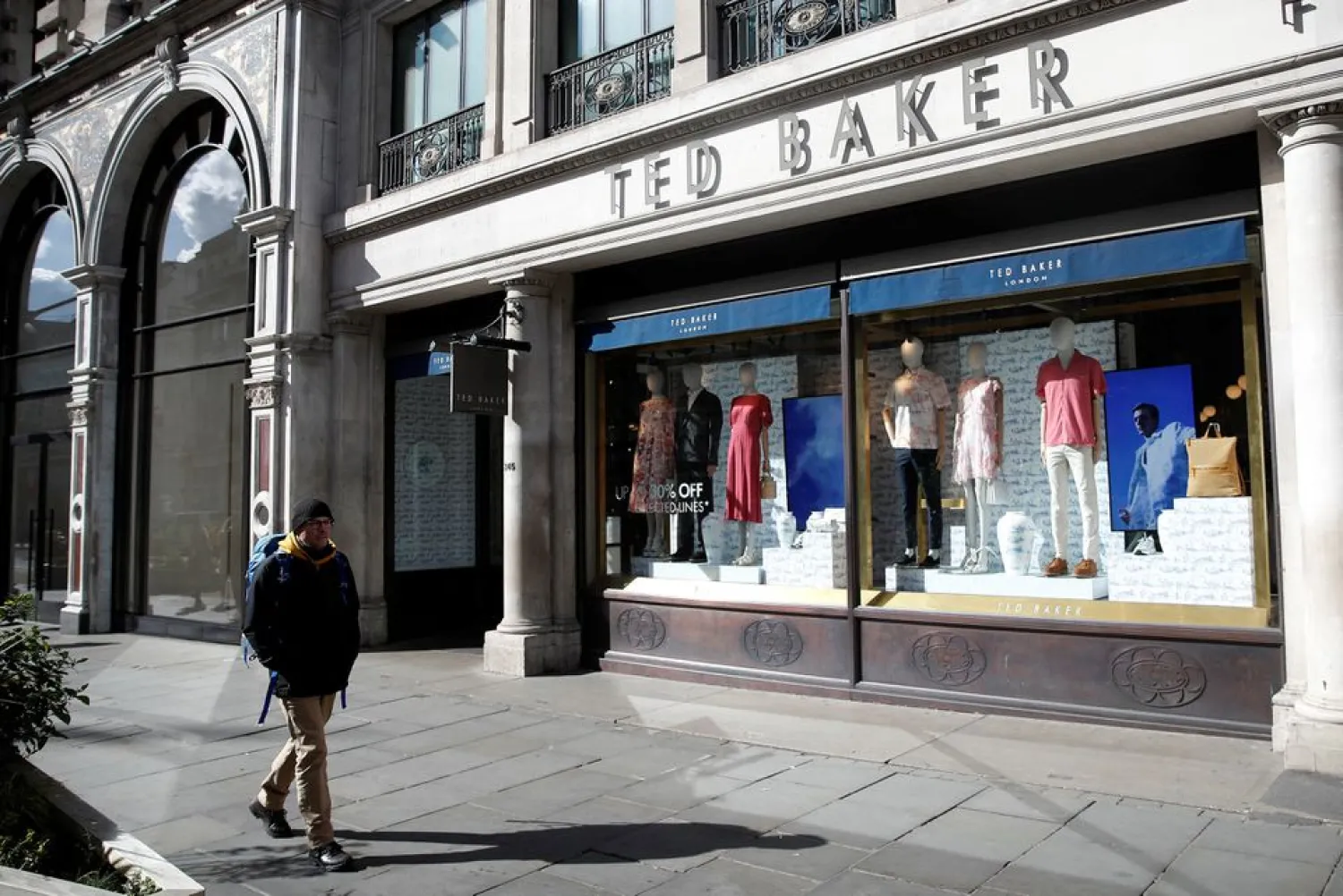 A Ted Baker store is seen on Regent Street, in London, Britain, April 3, 2022. REUTERS/Peter Nicholls