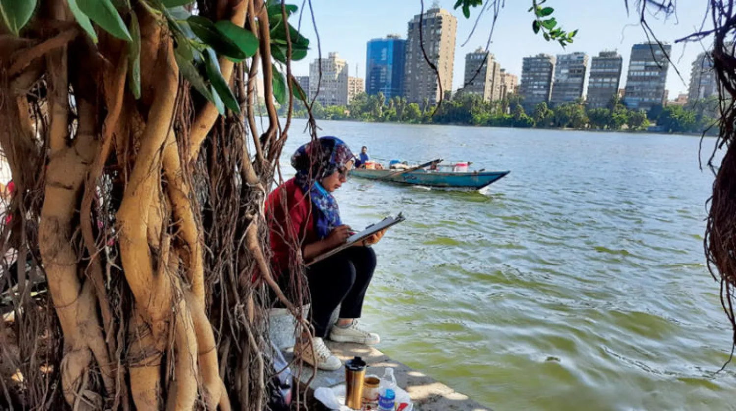 إحدى المشاركات تستلهم أساطير النيل