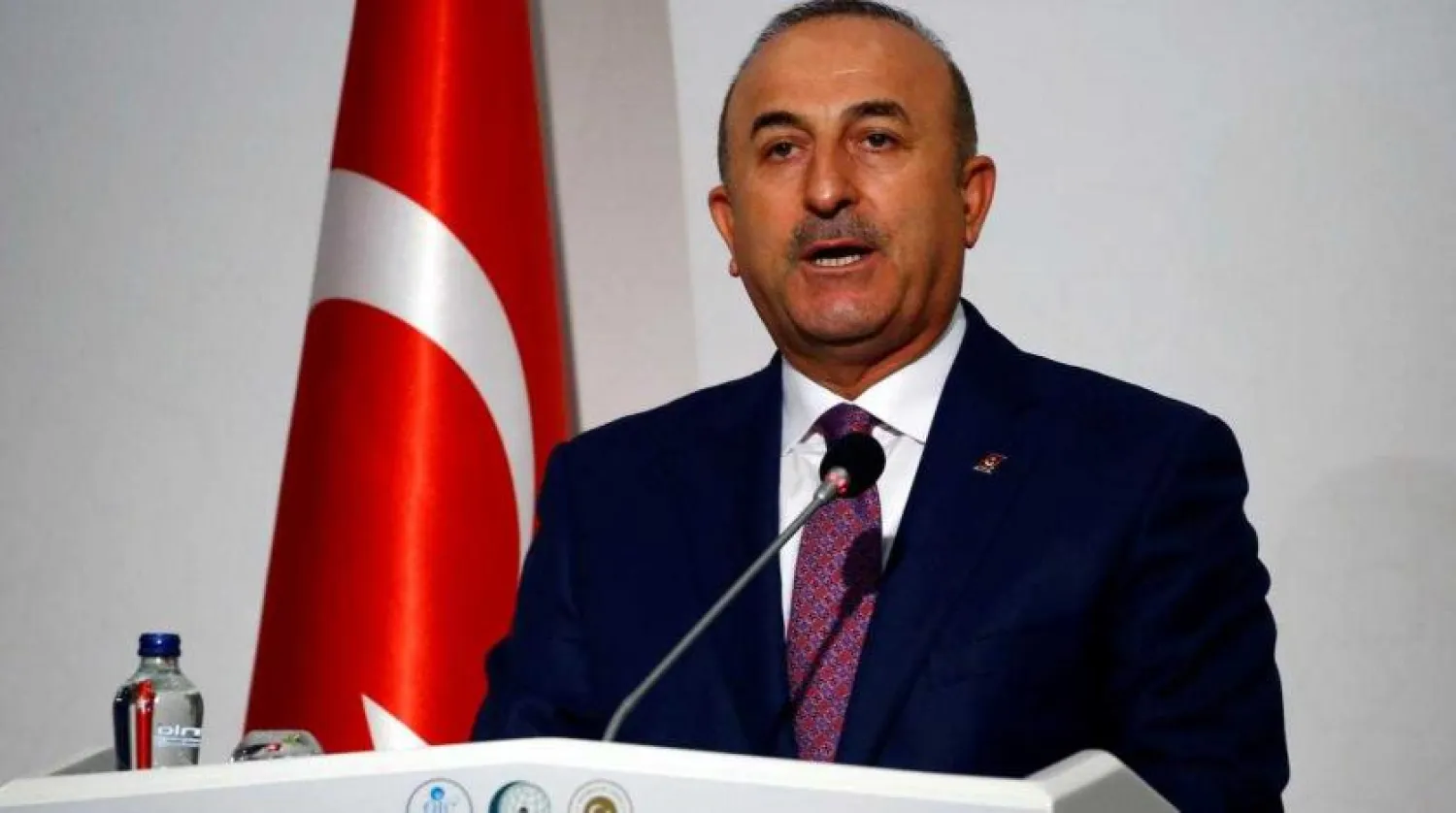 Turkish Foreign Minister Mevlut Cavusoglu speaks during a news conference after an extraordinary meeting of the OIC Executive Committee in Istanbul, Turkey, August 1, 2017. REUTERS/Murad Sezer
