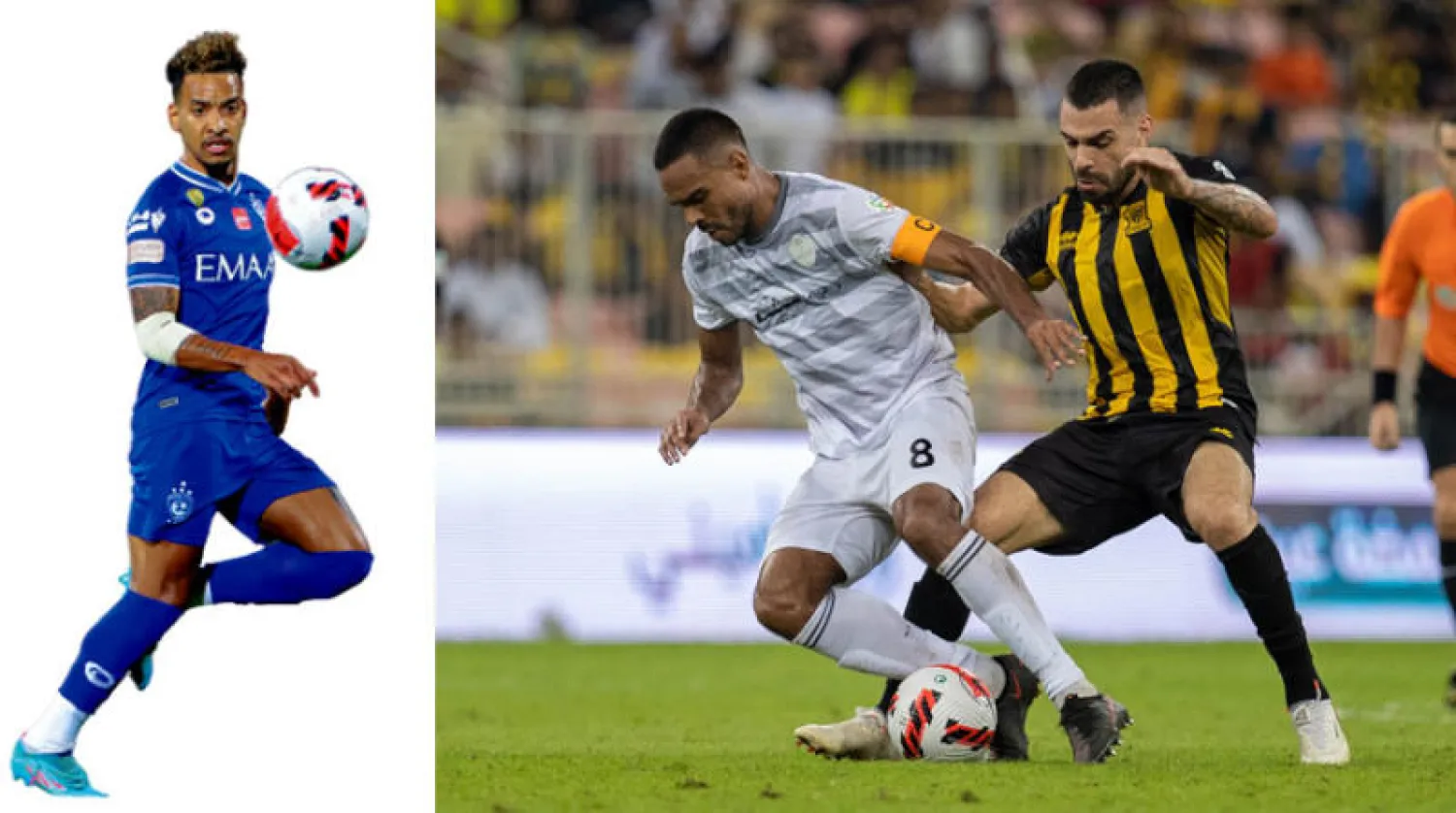 الاتحاد يخشى حدوث مفاجأة غير محسوبة أمام الطائي (تصوير: عبد الله الفالح)  -  بيريرا لاعب الهلال (تصوير: علي الظاهري)