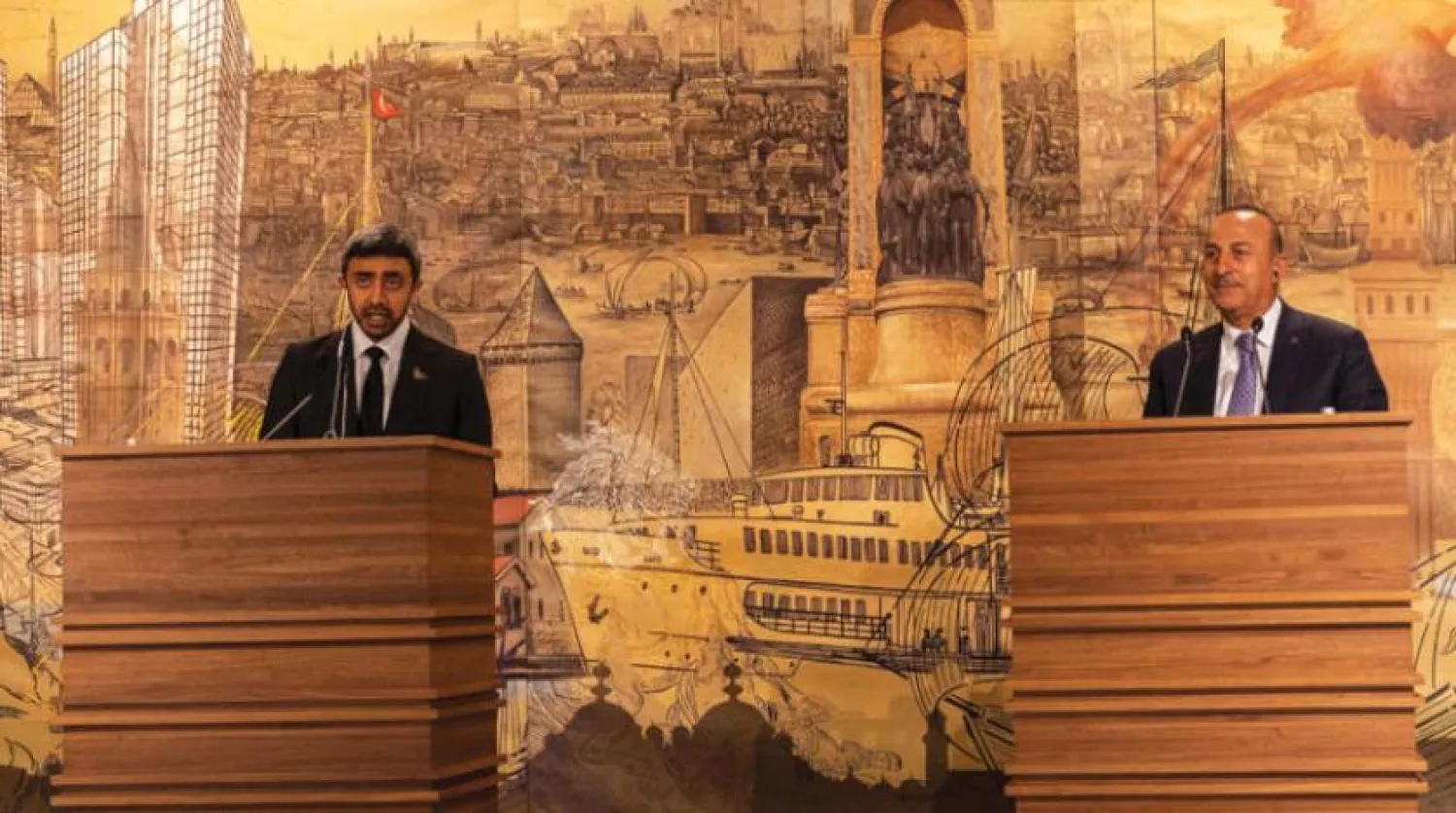 Dışişleri Bakanı Mevlüt Çavuşoğlu ve BAE Dışişleri Bakanı Şeyh Abdullah bin Zayed Al Nahyan (Reuters)