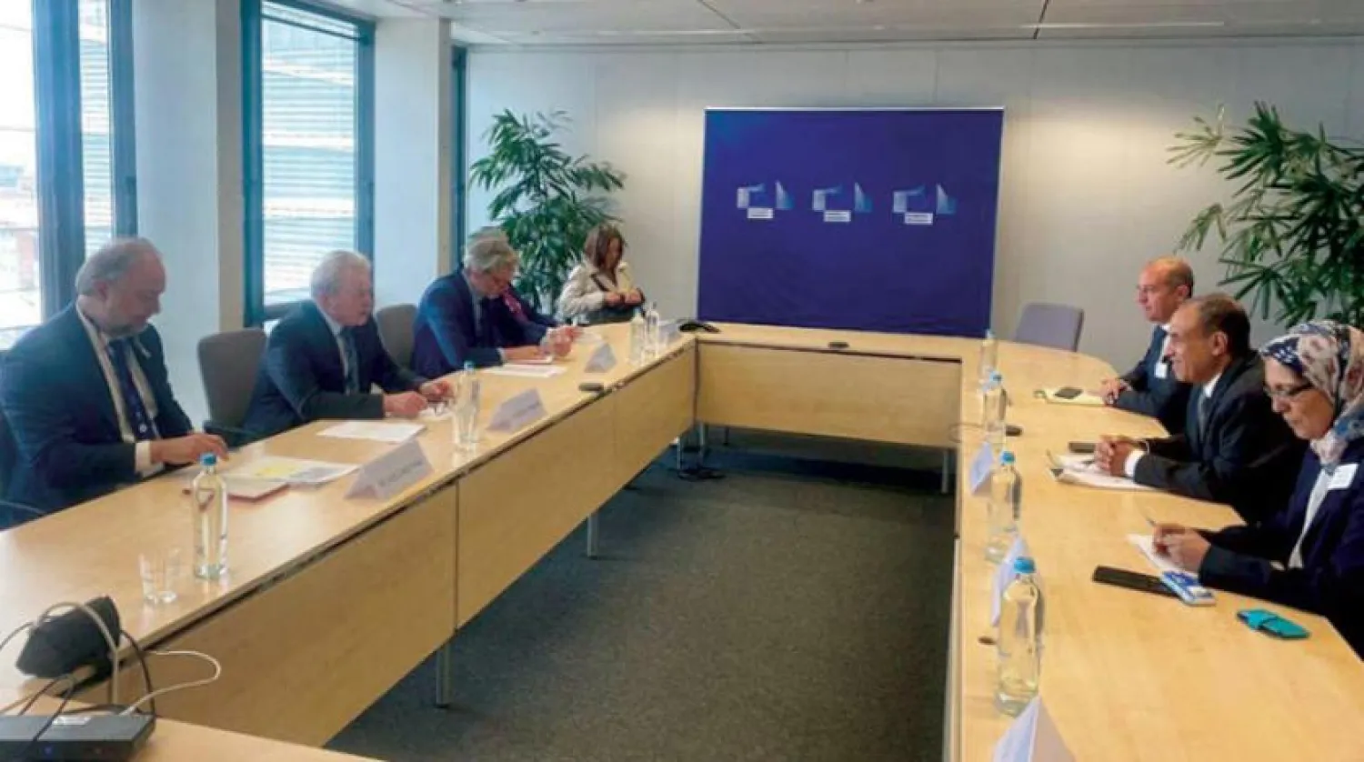 Egypt's Ambassador to the European Union Badr Abdel-Atti held talks with EU Commissioner for Agriculture Janusz Wojciechowski (Egyptian Foreign Ministry)

