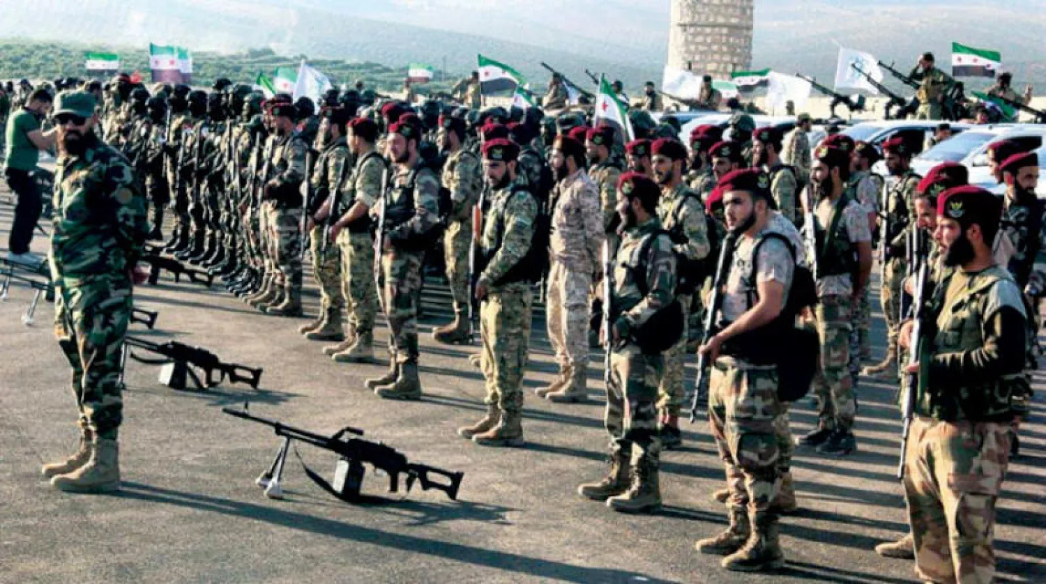 صورة نشرها موقع «شبكة أخبار عفرين» لاستعدادات «الجيش الوطني السوري» للعملية العسكرية