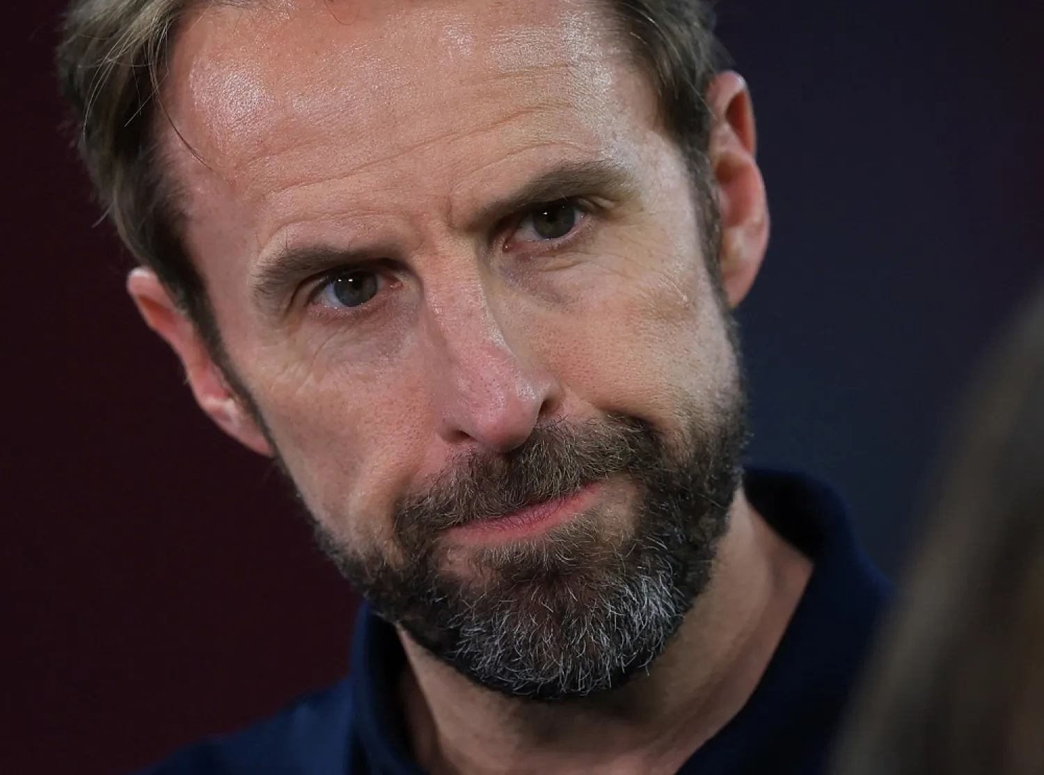 Football - UEFA Nations League - Group C - Hungary v England - Puskas Arena Park, Budapest, Hungary - June 4, 2022 England manager Gareth Southgate is interviewed after the match. (Reuters)