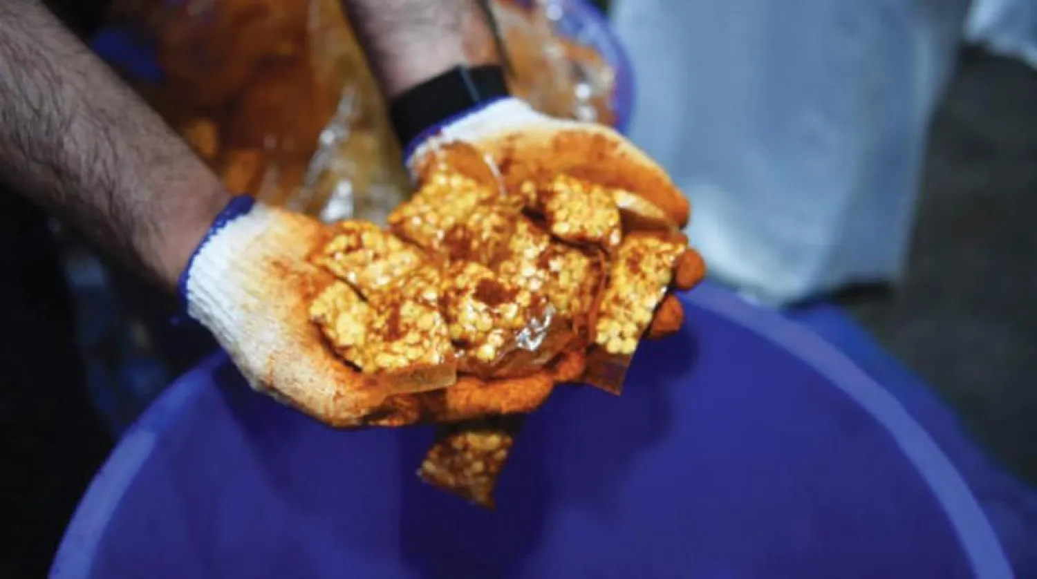 Ele geçirilen Captagon hapları. (KUNA)