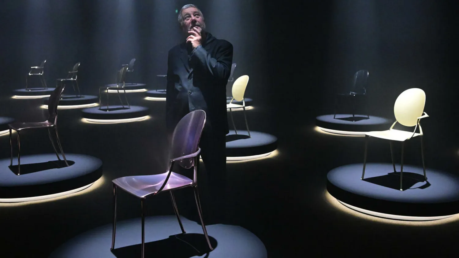 Philippe Starck was in Milan to present a new chair created for fashion house Dior Miguel MEDINA AFP
