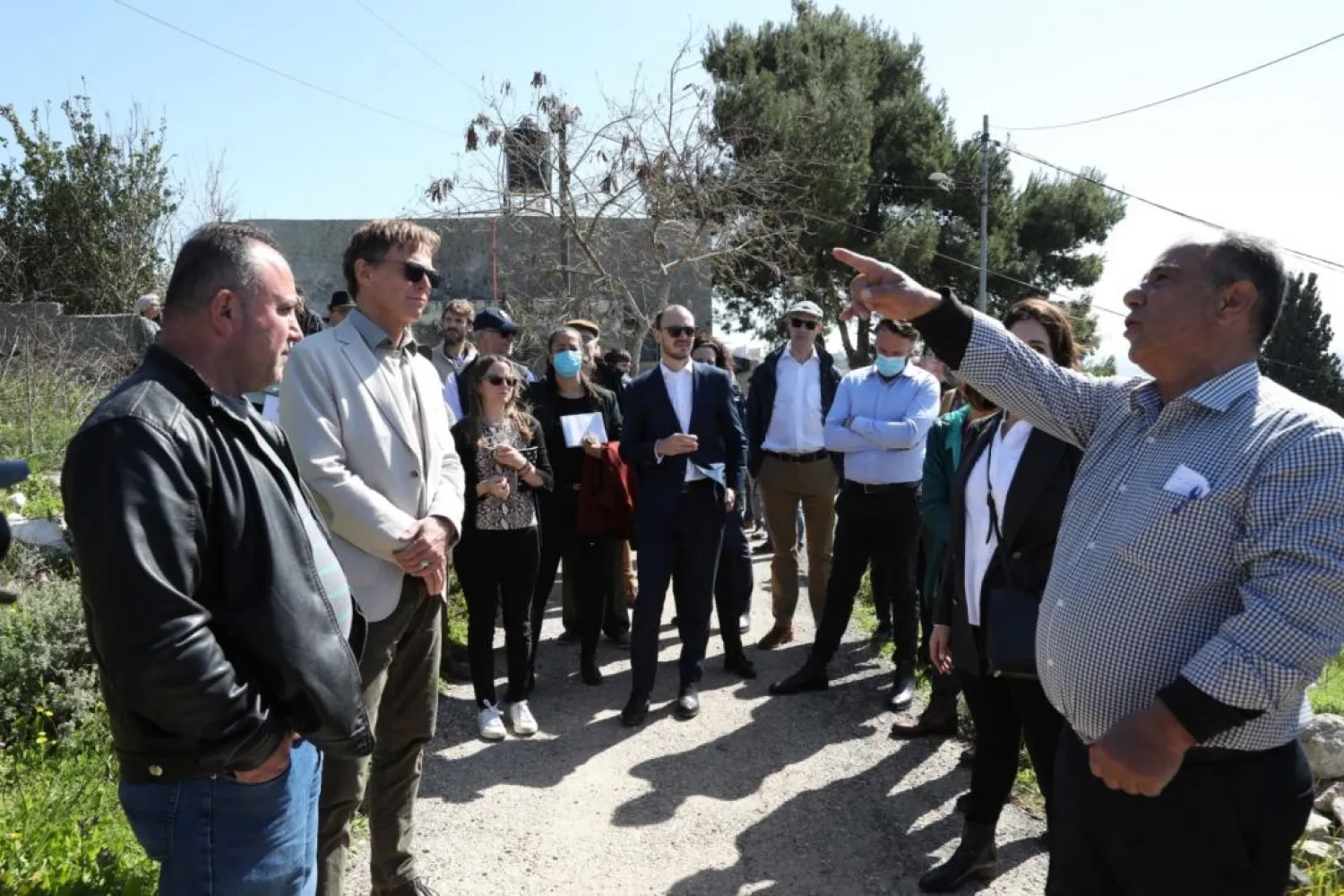 Heads of mission and representatives from the EU visited Burqa Village and the area around the Homesh outpost last February (European Union)