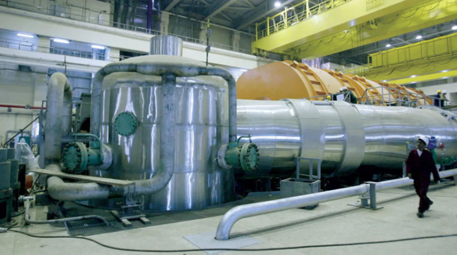 منشأة بوشهر النووية في جنوب إيران (أ.ف.ب)