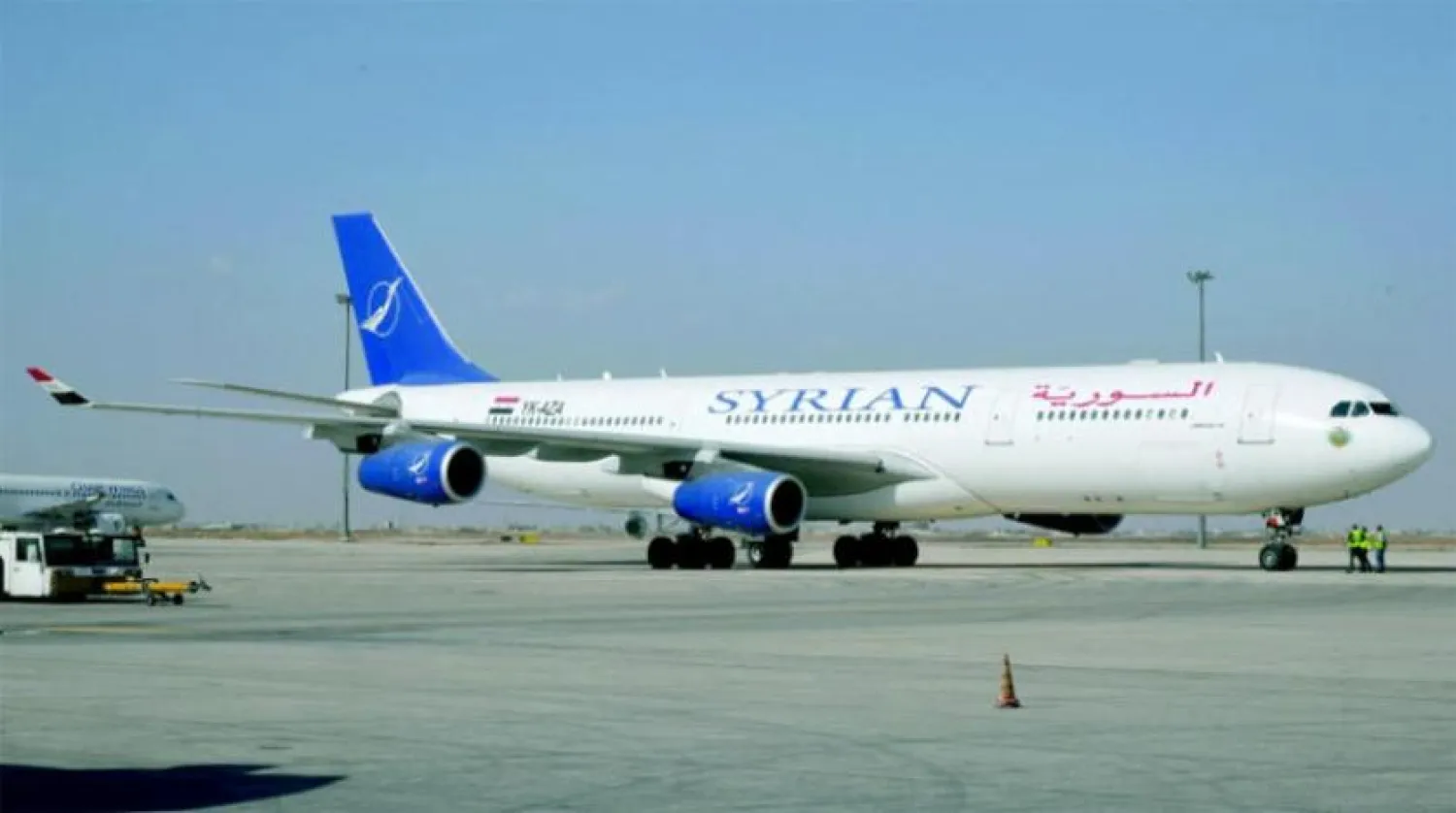 A plane seen at Damascus International Airport. Reuters file photo