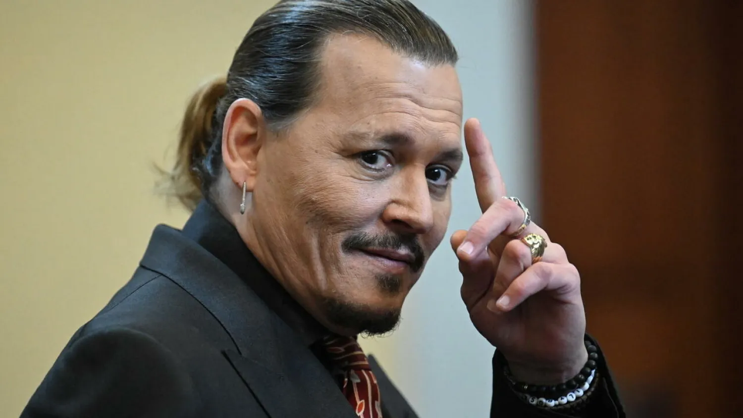 US actor Johnny Depp during a hearing at the Fairfax County Circuit Courthouse in Virginia on May 3, 2022 JIM WATSON POOL/AFP/File
