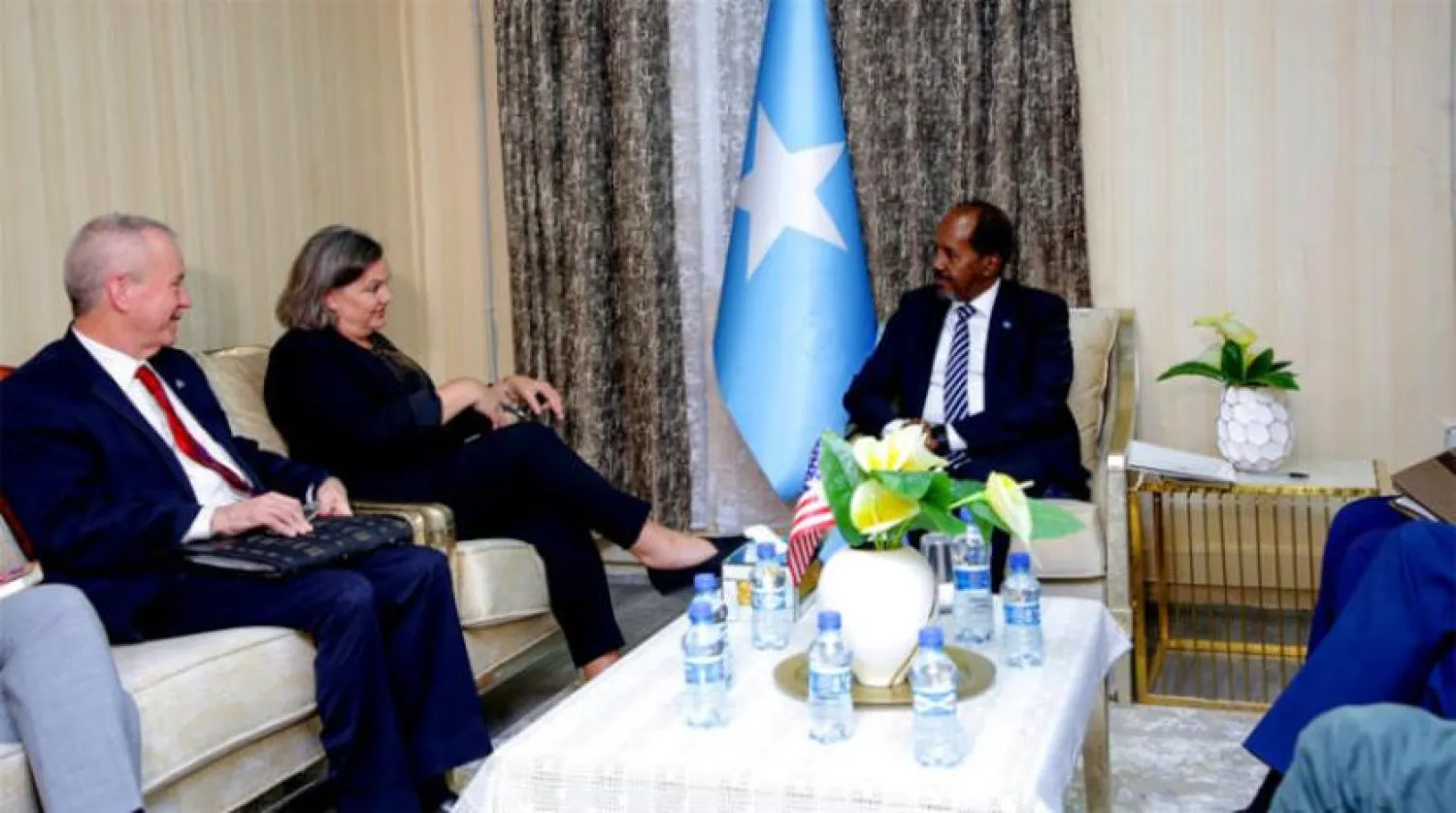 Cumhurbaşkanı Hasan Şeyh Mahmud, Mogadişu’da ABD heyetiyle bir araya geldi (Somali Cumhurbaşkanlığı)