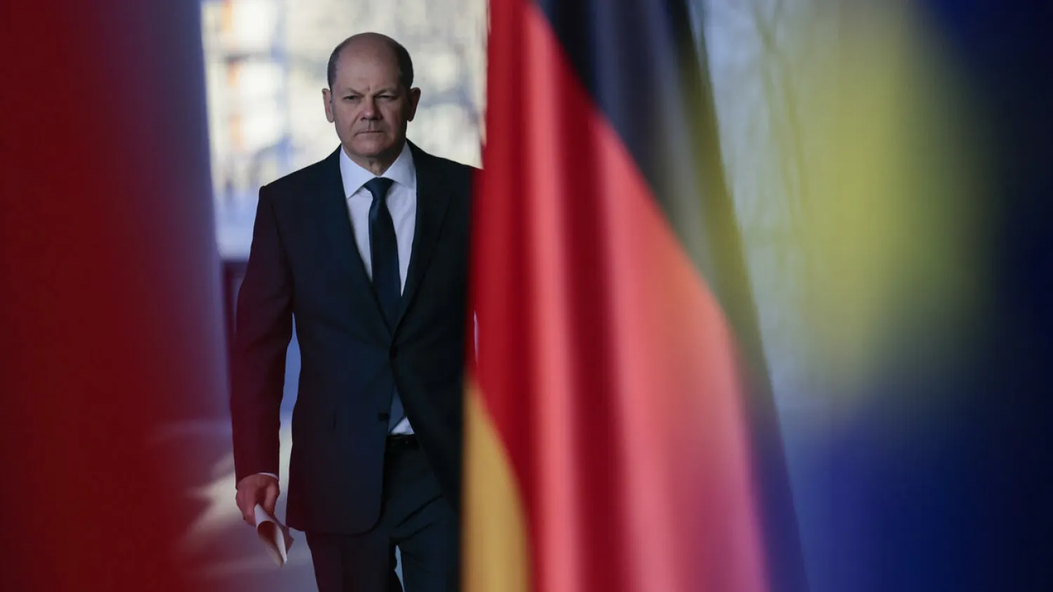Chancellor Scholz has insisted Germany will deliver all the weapons promised to Ukraine HANNIBAL HANSCHKE POOL/AFP
