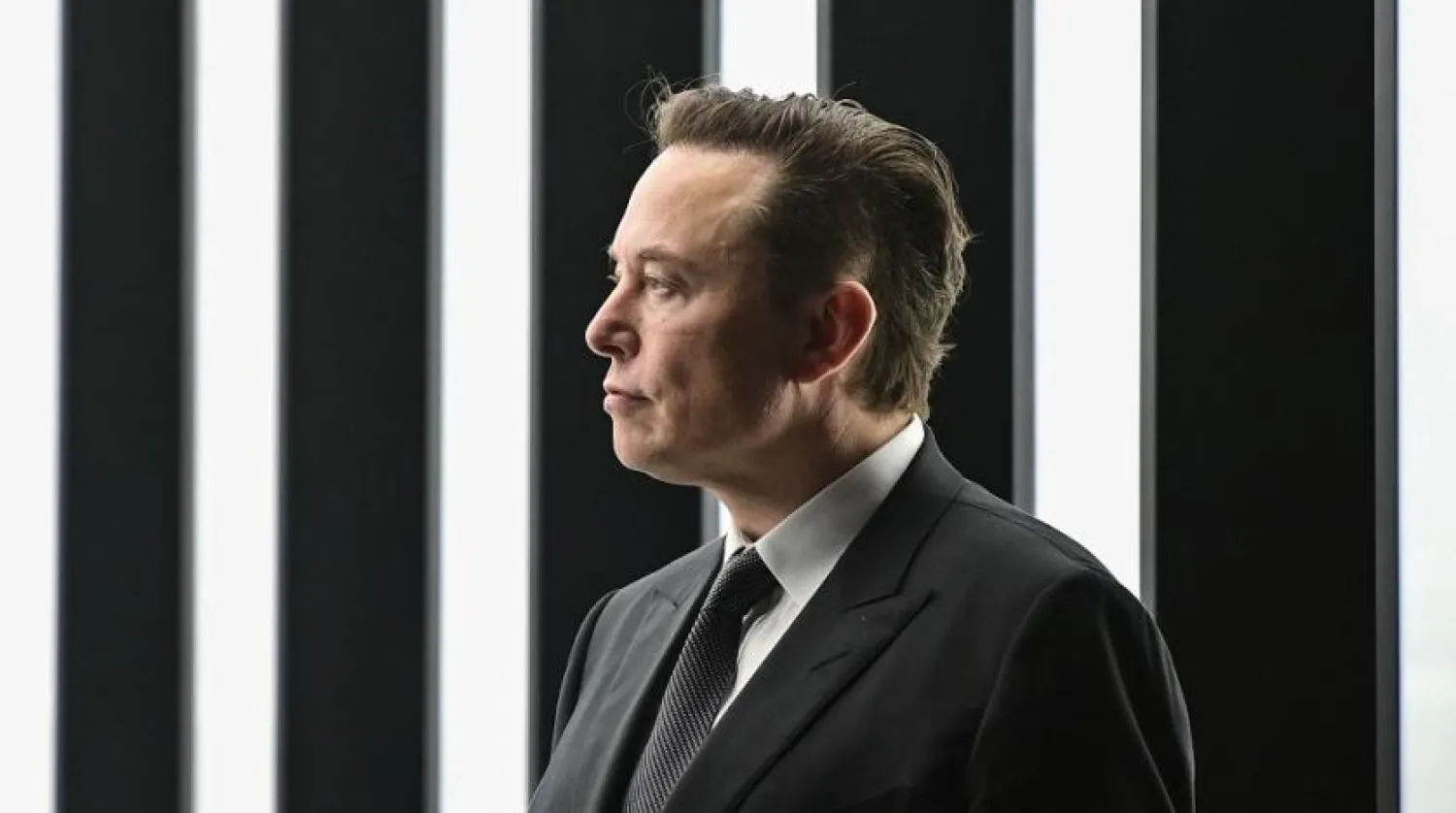 In this file photo taken on March 22, 2022 Tesla CEO Elon Musk is pictured as he attends the start of the production at Tesla's "Gigafactory" in Gruenheide, southeast of Berlin. (AFP)
