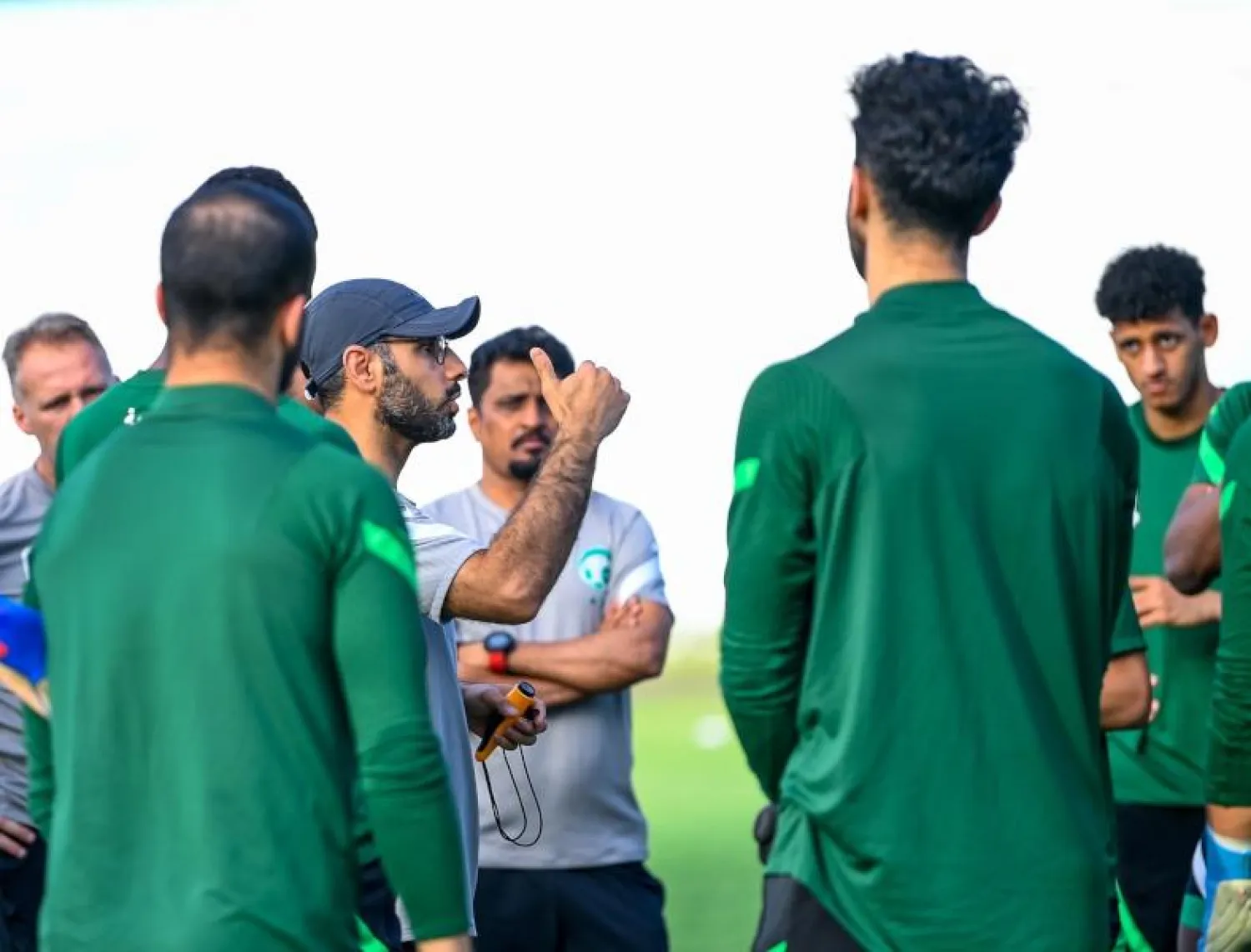 جانب من تدريبات المنتخب السعودي تحت سن 23 (الشرق الأوسط)