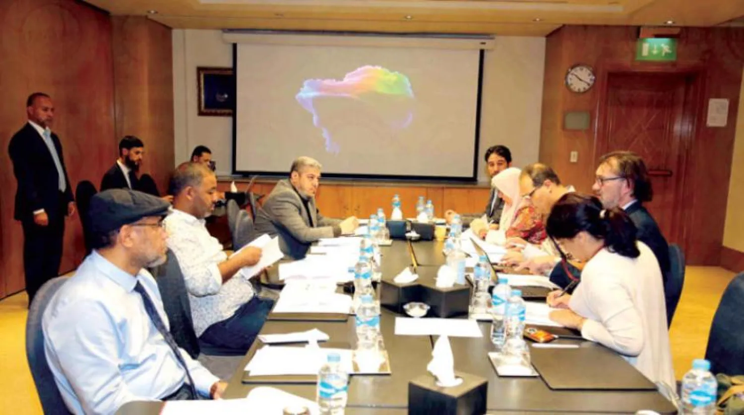 Anayasa Komitesi raportörleri dün Kahire’de Taslak Komitesi ile toplantı gerçekleştirdi. (Libya Temsilciler Meclisi)