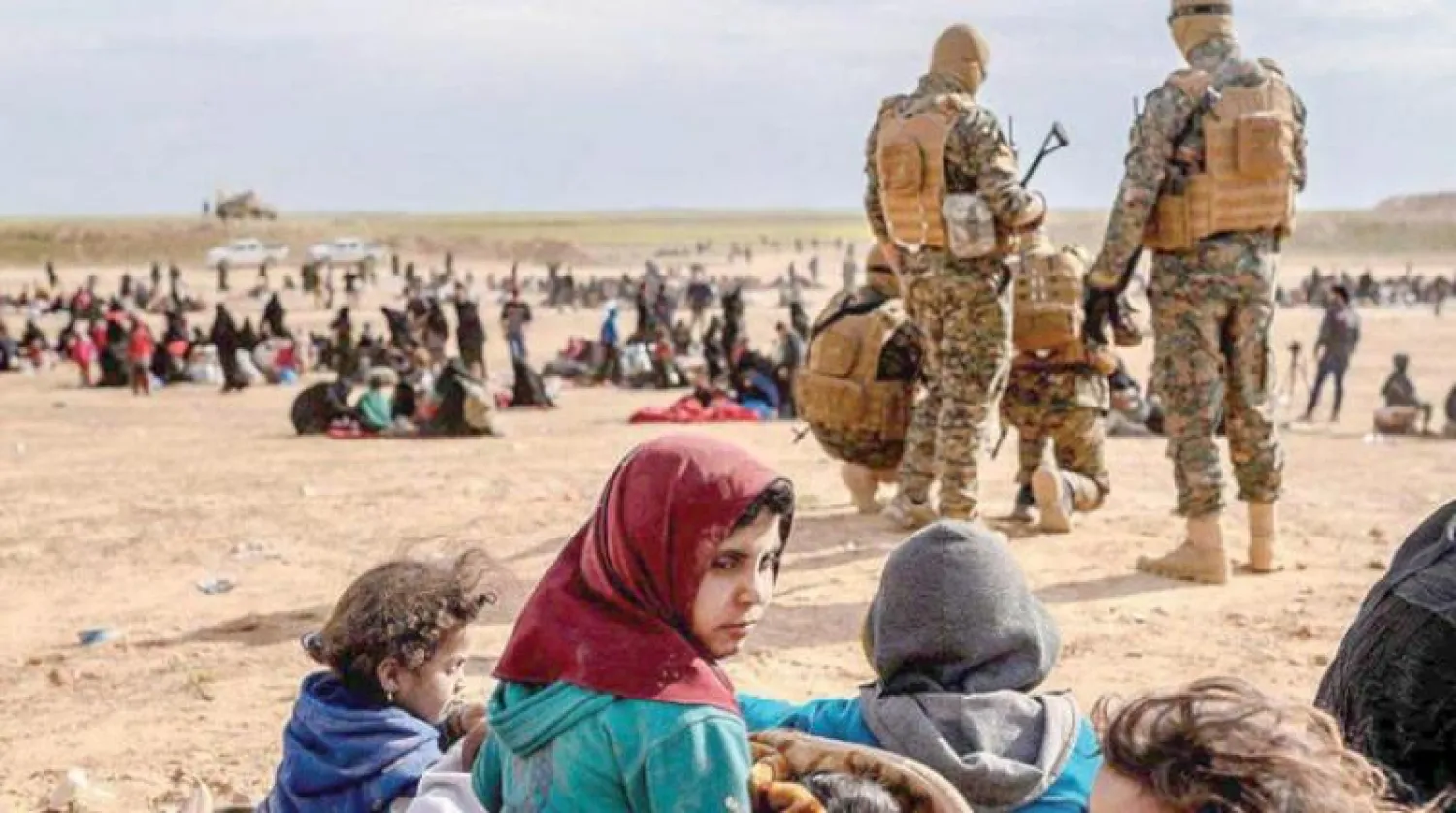 أطفال في مخيم الروج شمال شرقي سوريا (ارشيفية-رويترز)