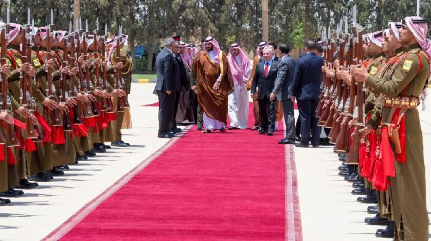  
ولیعهد سعودی و پادشاه اردن در امان (واس)