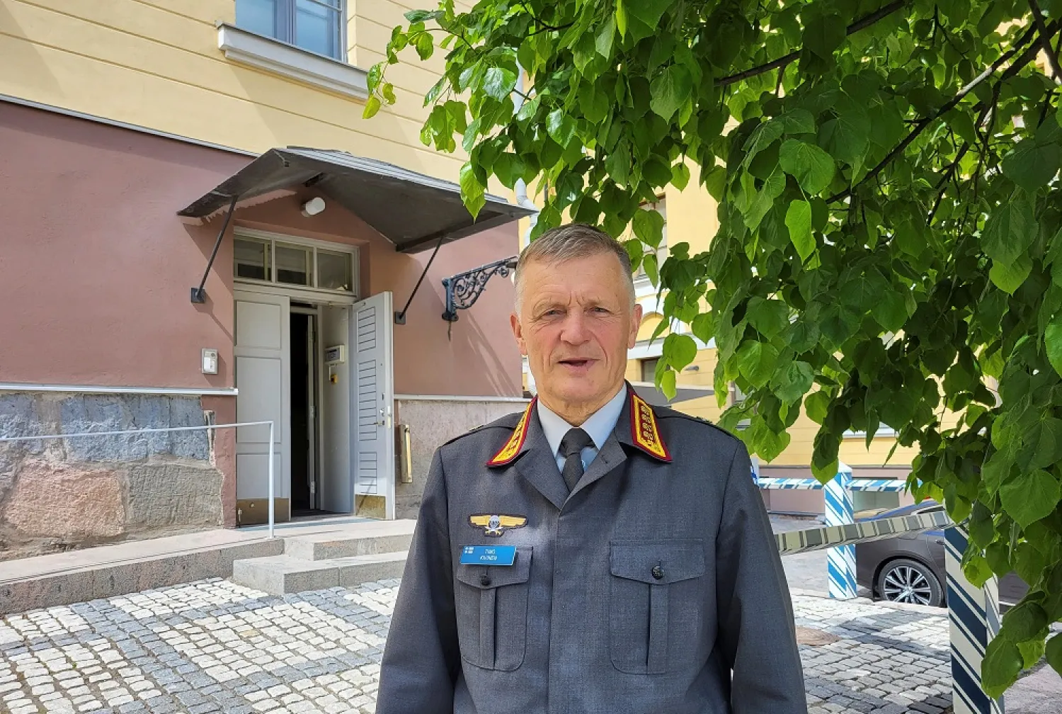 Commander of the Finnish Defense Forces, General Timo Kivinen, 62, poses for a photograph at the Defense Command headquarters in Helsinki, Finland, June 16, 2022. Picture taken June 16, 2022. (Reuters)
