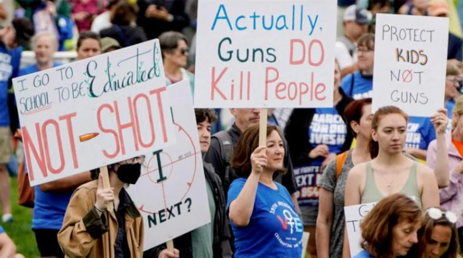 Washington 11 Haziran'da silah karşıtı bir protesto gösterisine sahne oldu. (Reuters)