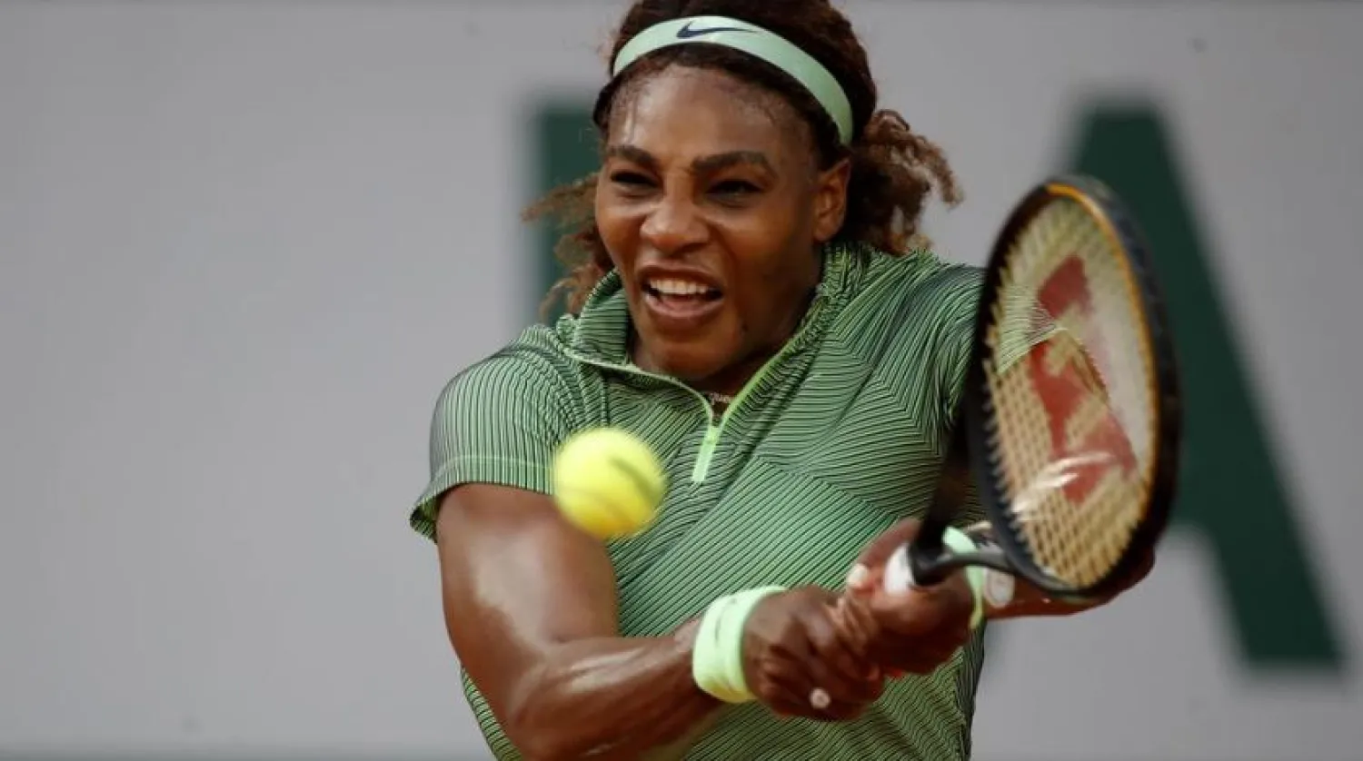 Tennis - French Open - Roland Garros, Paris, France - June 2, 2021 Serena Williams of the US in action during her second round match against Romania's Mihaela Buzarnescu. REUTERS/Sarah Meyssonnier
