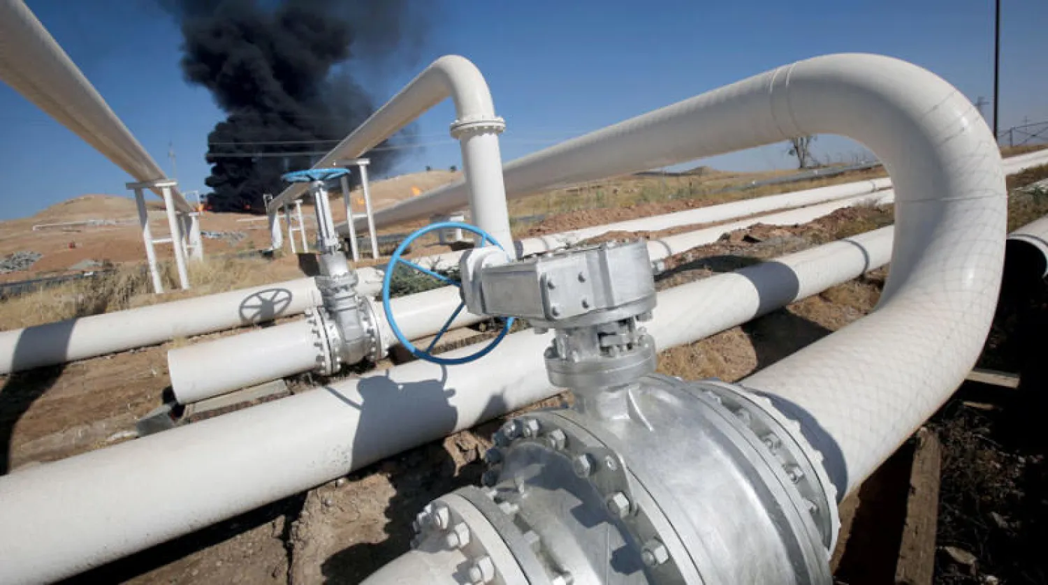 أرشيفية من هجوم بصواريخ كاتيوشا استهدف حقل نفط غرب كركوك في أكتوبر 2017 (أ.ف.ب)