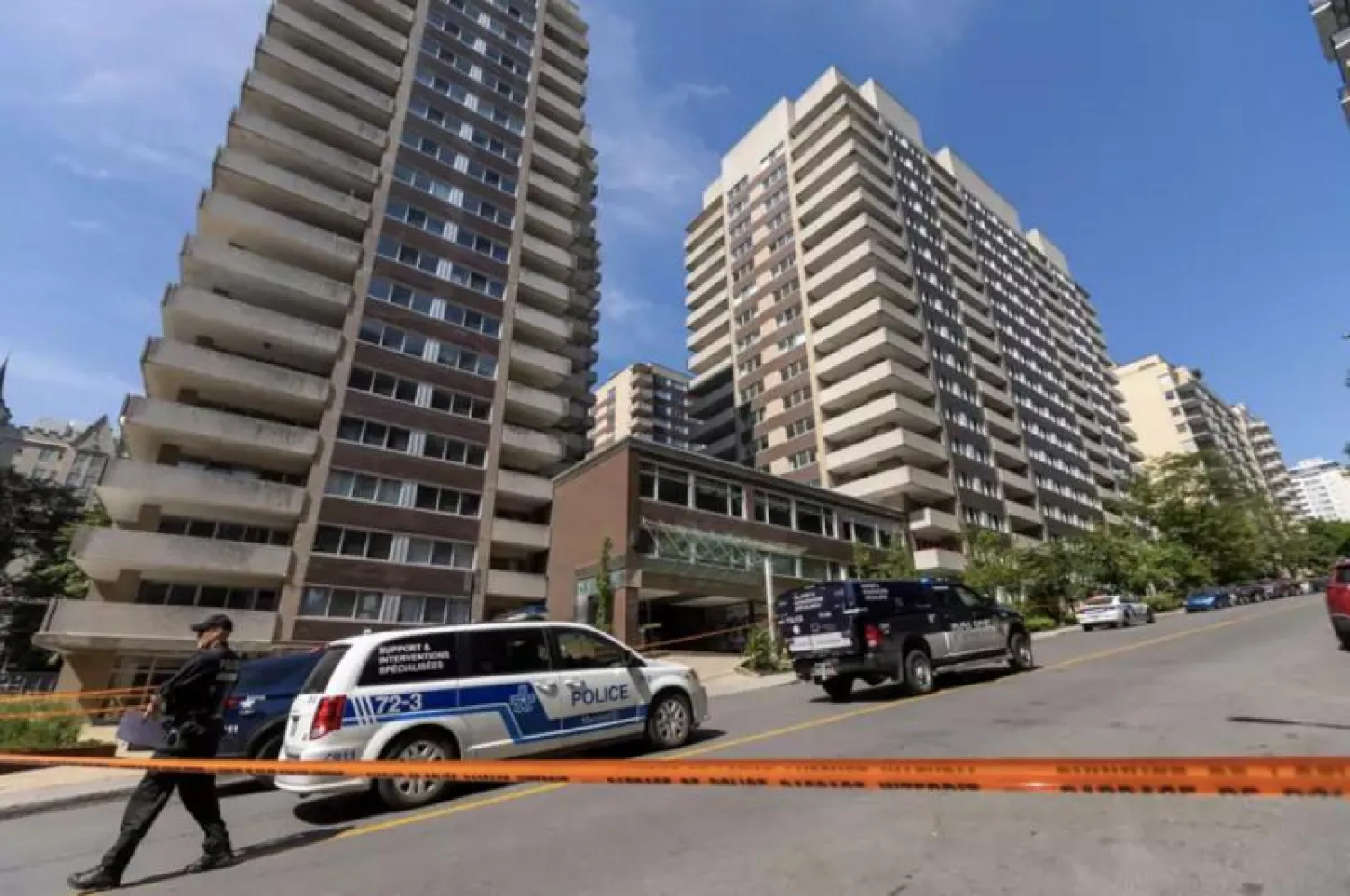 المبنى حيث جرت عملية الطعن (صحيفة لا برس)