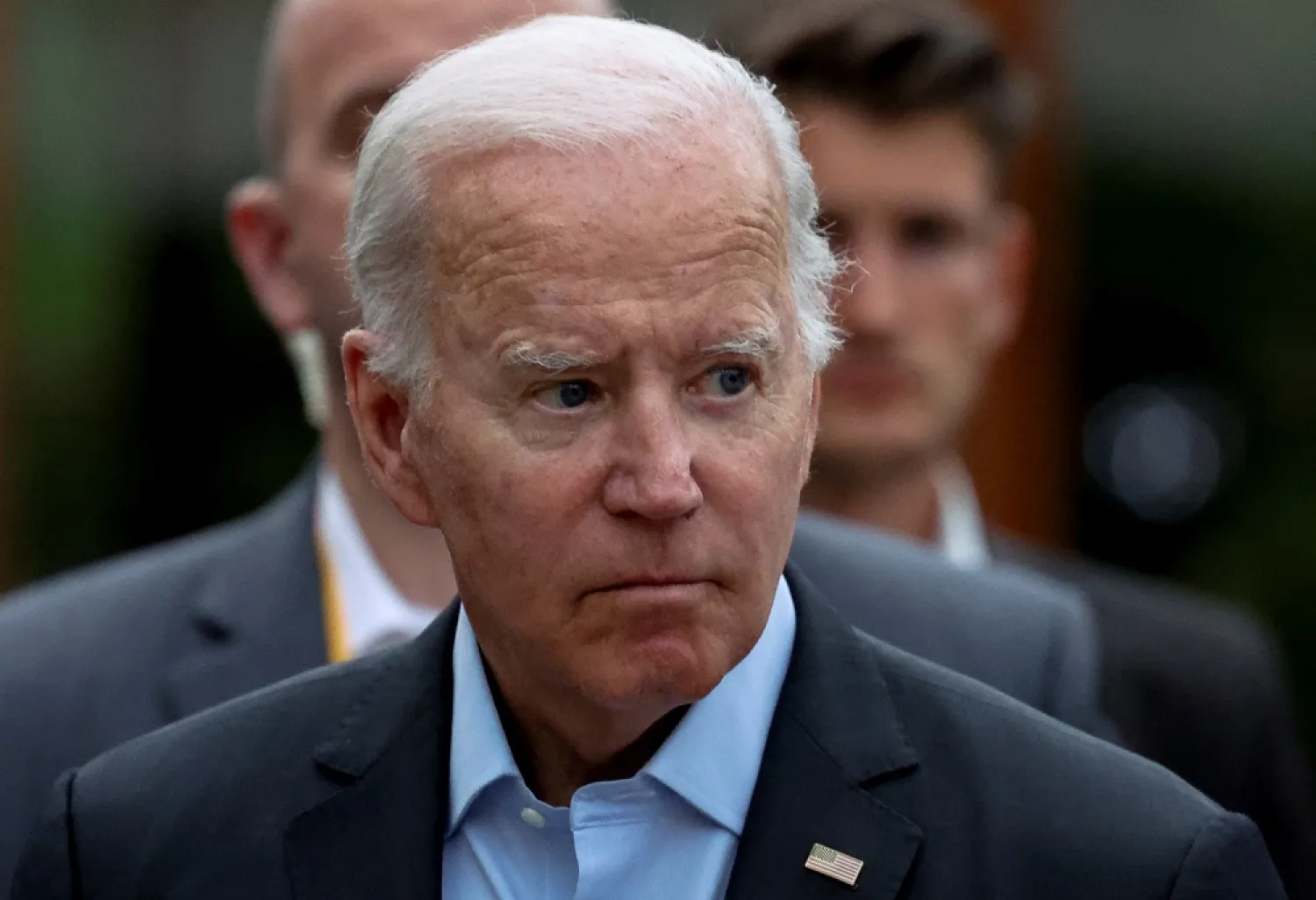 US President Joe Biden attends the G7 leaders' summit at the Bavarian resort of Schloss Elmau castle, near Garmisch-Partenkirchen, Germany, June 27, 2022. (Reuters)