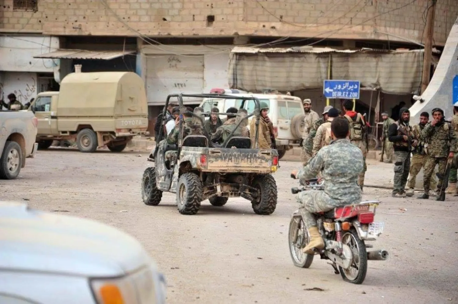 Syrian regime forces in al-Bukamal, Deir Ez-Zor (SANA)