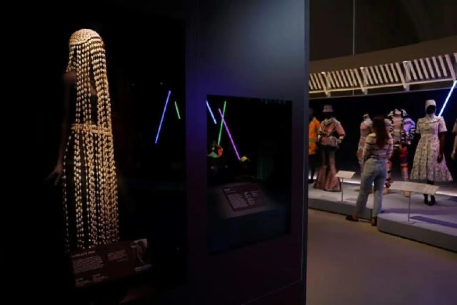 The exhibition showcases African designers, textiles and styles from the mid-20th century to the present day CARLOS JASSO AFP
