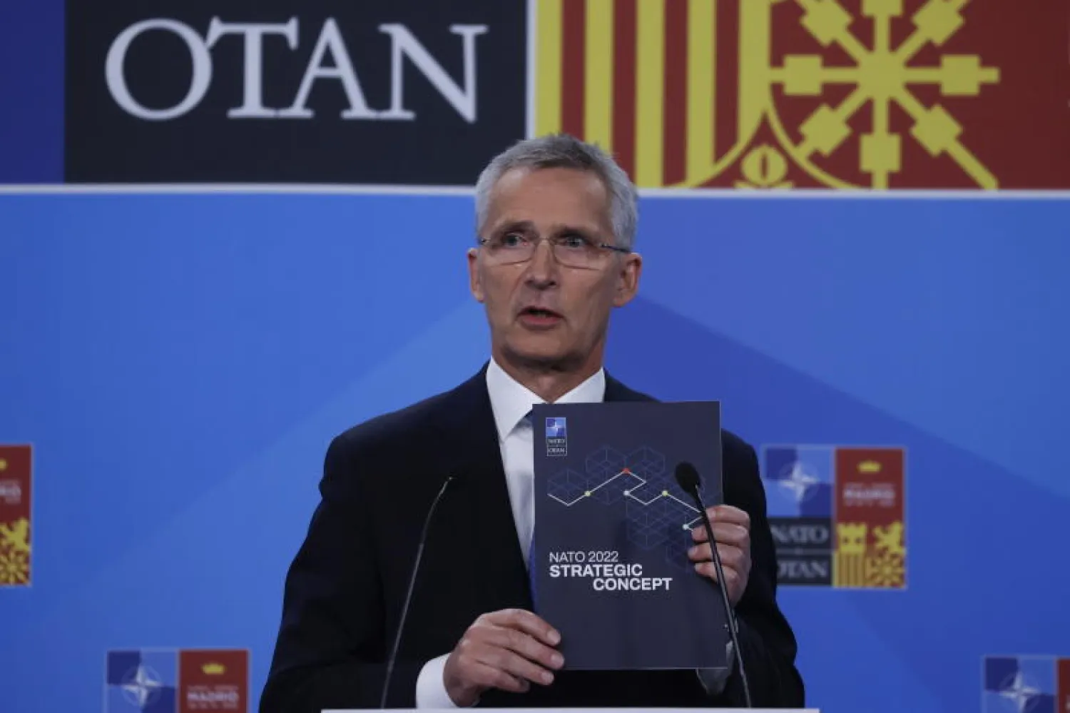 الأمين العام لحلف شمال الأطلسي ينس ستولتنبرغ (إ.ب.أ)