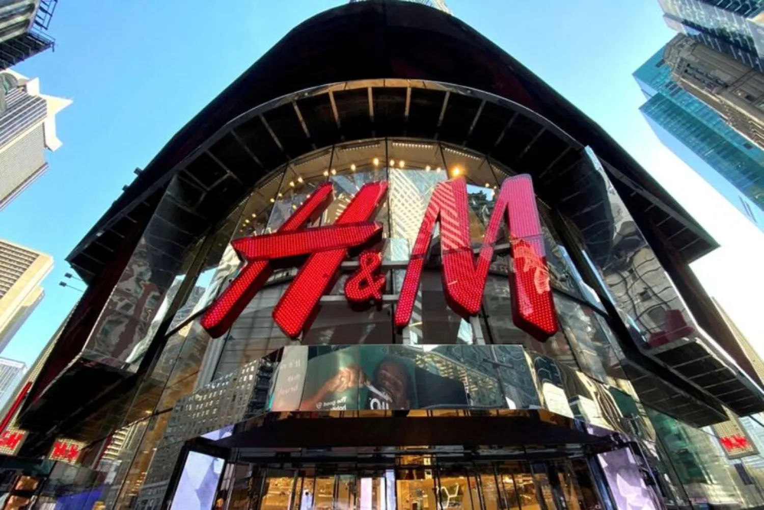 The H&M clothing store is seen in Times Square in Manhattan, New York, US, November 15, 2019. (Reuters)
