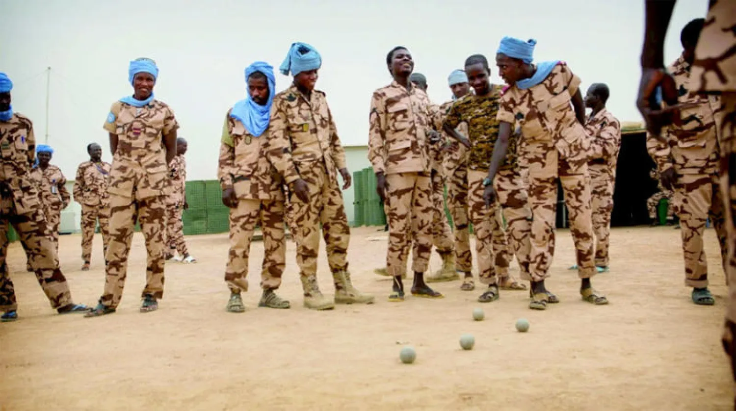 أعضاء من فرقة «مينوسما» التشادية في كيدال «مالي» (رويترز)