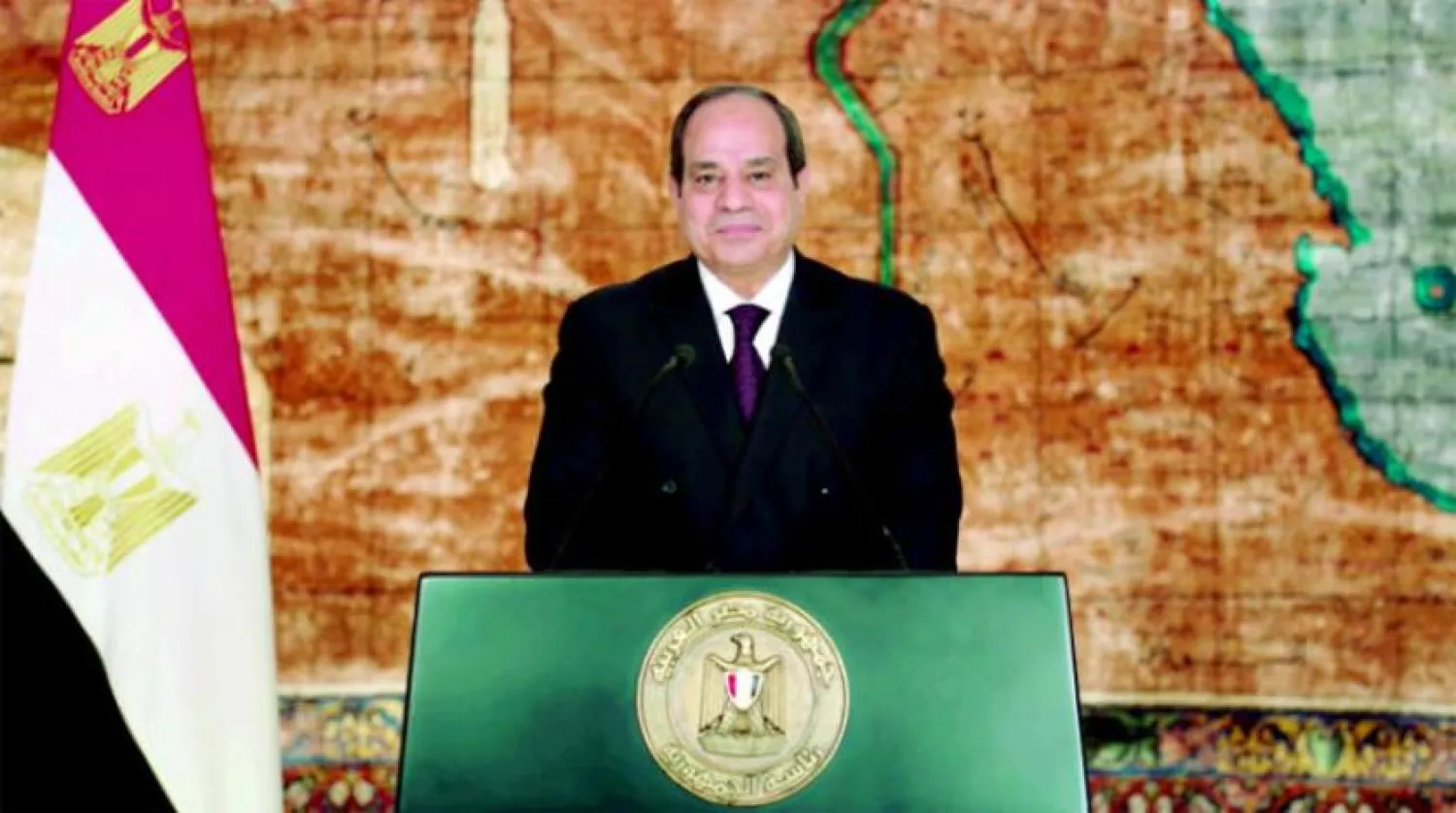 Sisi speaks on the anniversary of the June 30th Revolution. Photo: Egyptian Presidency