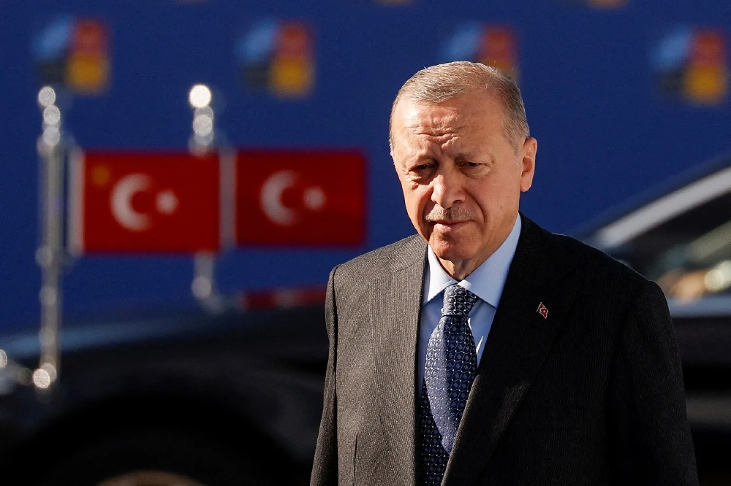 Turkey's President Recep Tayyip Erdogan attends a NATO summit in Madrid, Spain June 30, 2022. (Reuters)