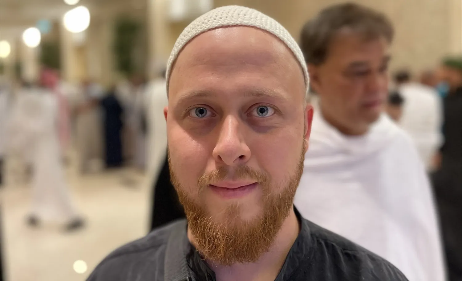 يذكر الحاج الألماني يعقوب تيتوس بأن قصة إسلام والده قد علمته الكثير من العبر (الشرق الأوسط)