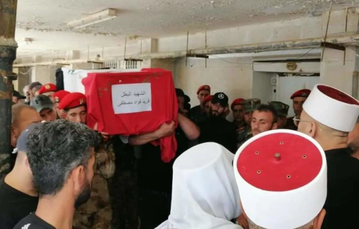 من تشيع قتيل «المسيرة» الإسرائيلية (وسائل التواصل الاجتماعي)