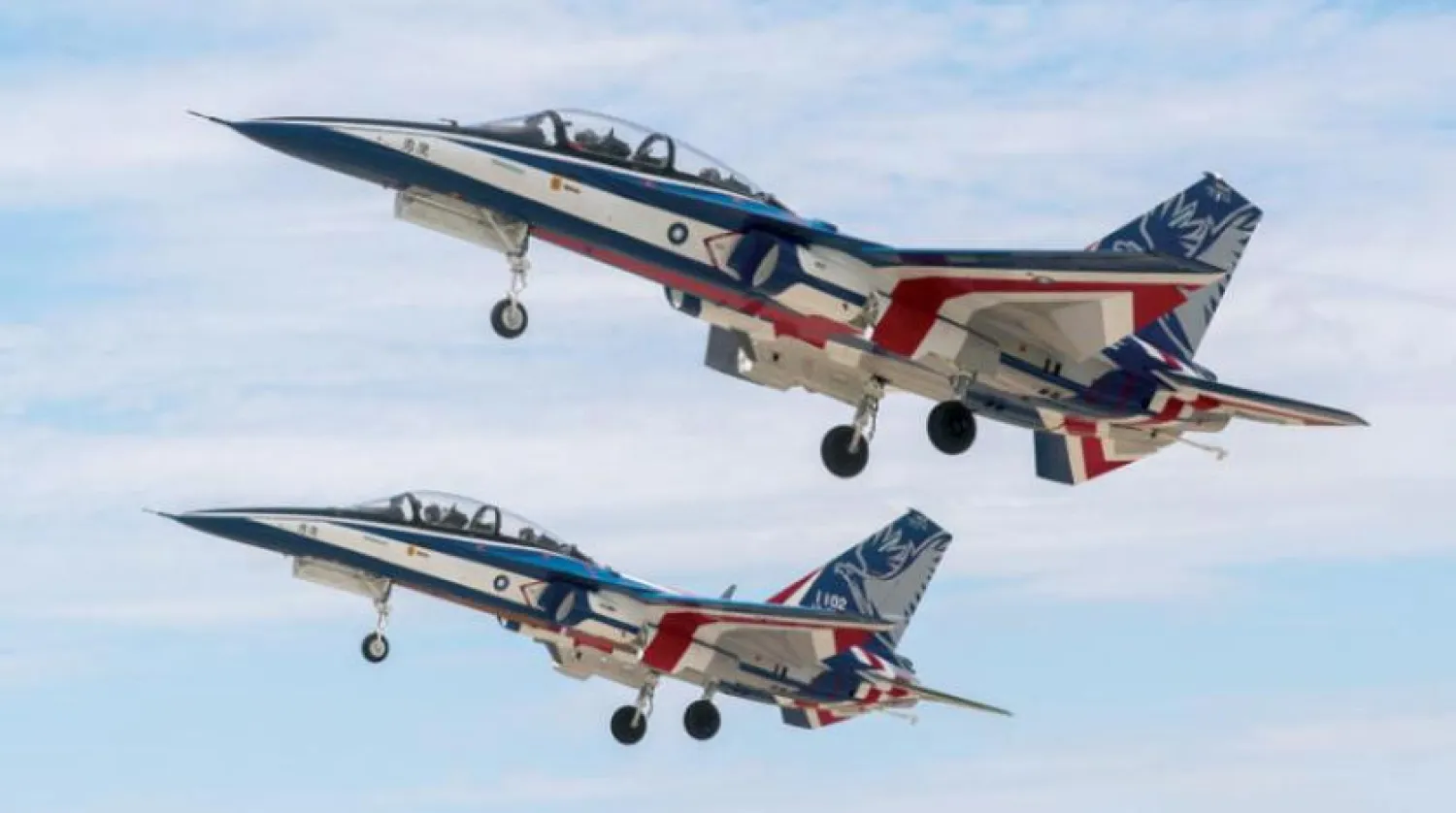 AIDC T-5 Brave Eagle uçağı, devlete bağlı Taiwan Aerospace Industrial Development Corporation tarafından üretildi. (EPA)